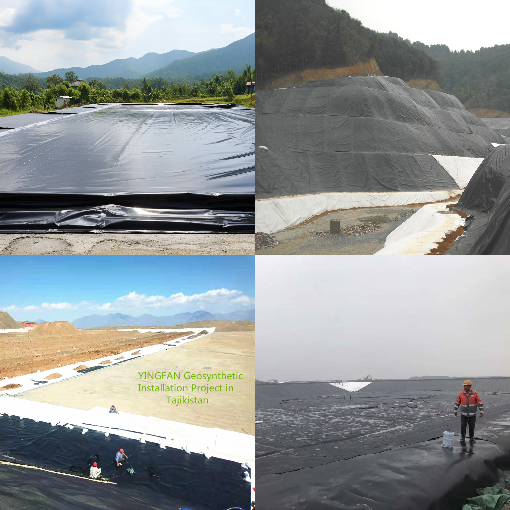 Plandaí geomembrane HDPE